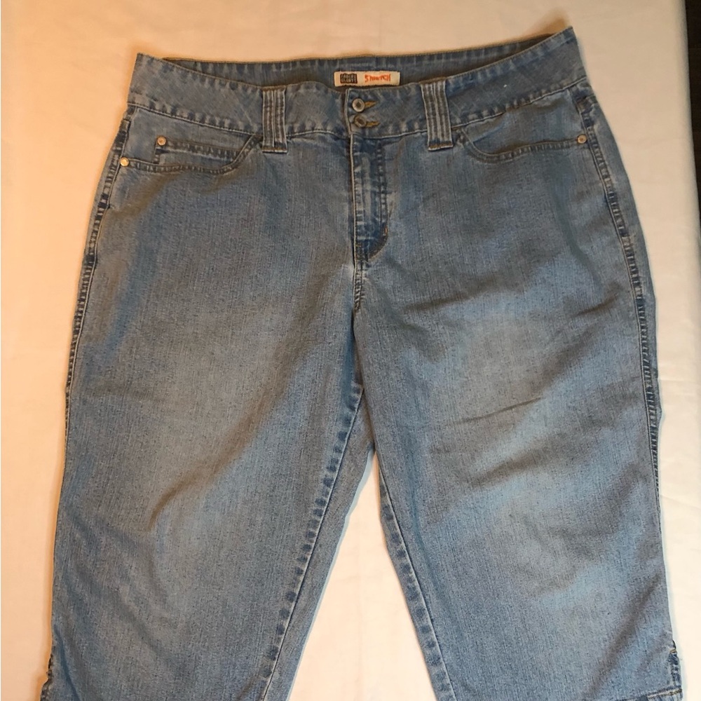 Faded Glory Light Blue Boyfriend Jean shorts.